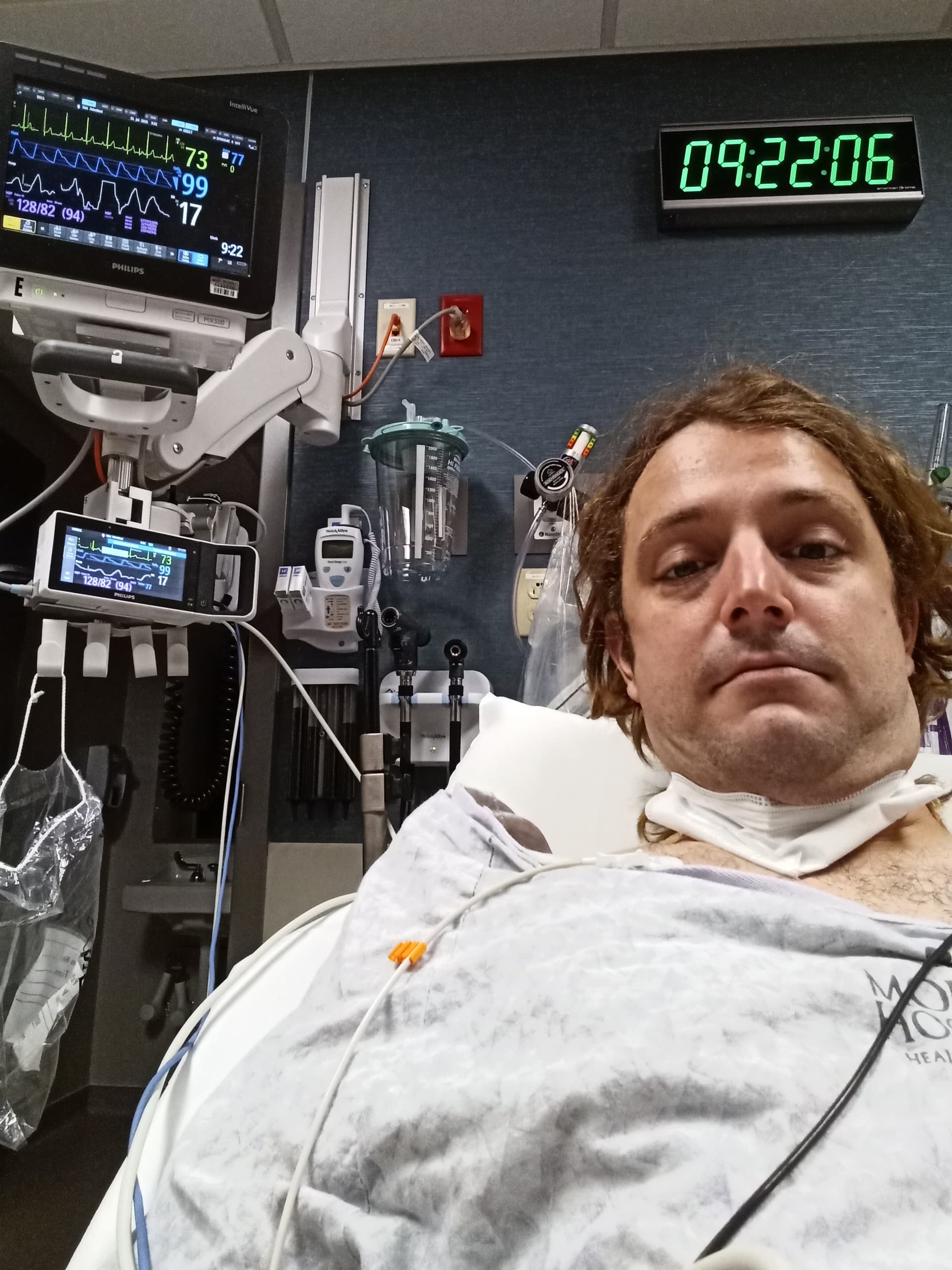 Flori im Krankenhaus nach Hexenschuss